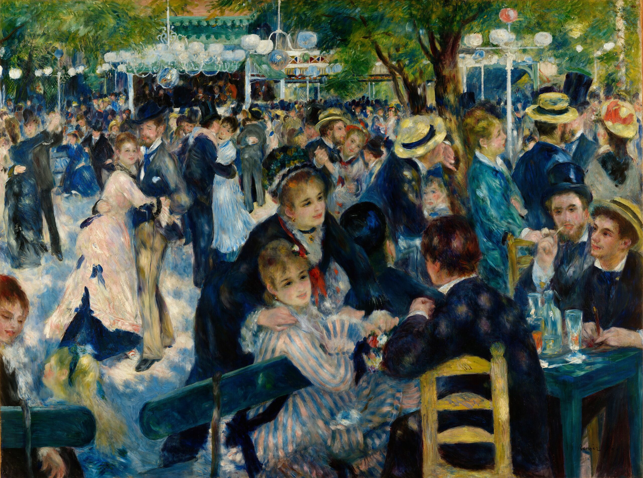 Bal du Moulin de la Galette (Pierre-Auguste Renoir) als akoestisch paneel
