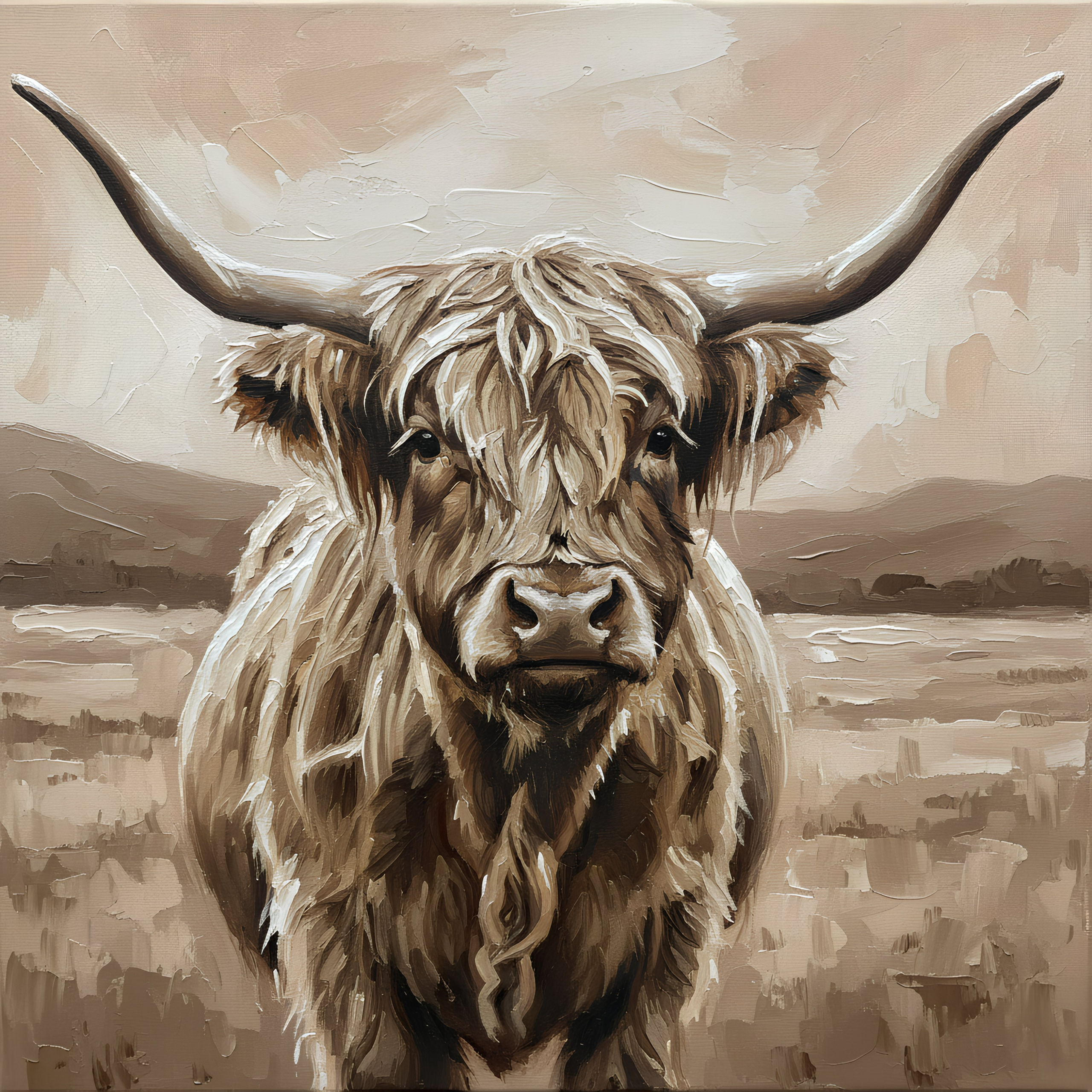 Painted highlander als akoestisch paneel